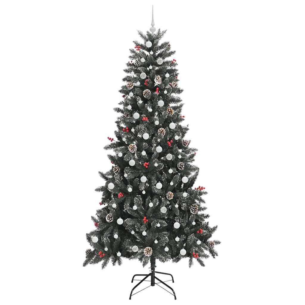 Konstgjord julgran Grön 240 cm PVC och Plast och Stål
