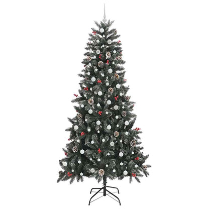 Konstgjord julgran Grön 240 cm PVC och Plast och Stål