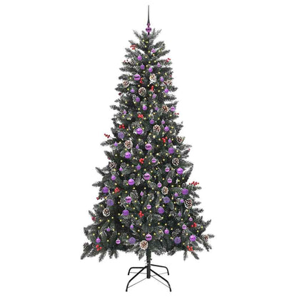 Konstgjord julgran Grön 240 cm PVC och Plast och Stål
