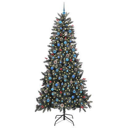 Konstgjord julgran Grön 240 cm PVC och Plast och Stål