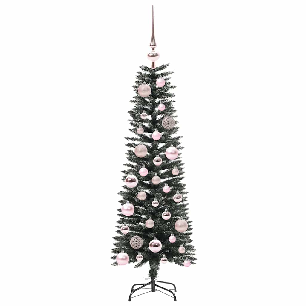 Konstgjord julgran Grön 120 cm PVC och Plast och Stål