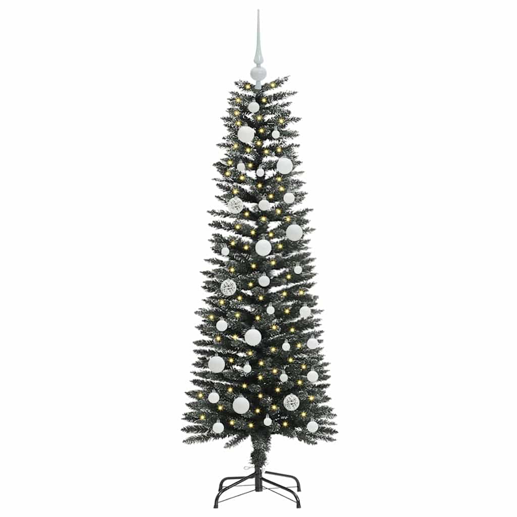 Konstgjord julgran Grön 120 cm PVC och Plast och Stål
