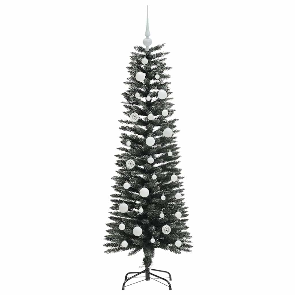 Konstgjord julgran Grön 120 cm PVC och Plast och Stål