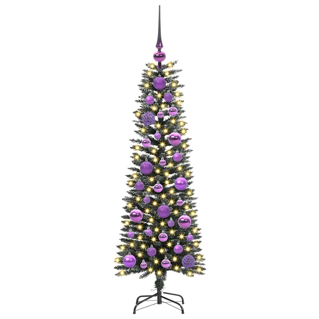 Konstgjord julgran Grön 120 cm PVC och Plast och Stål