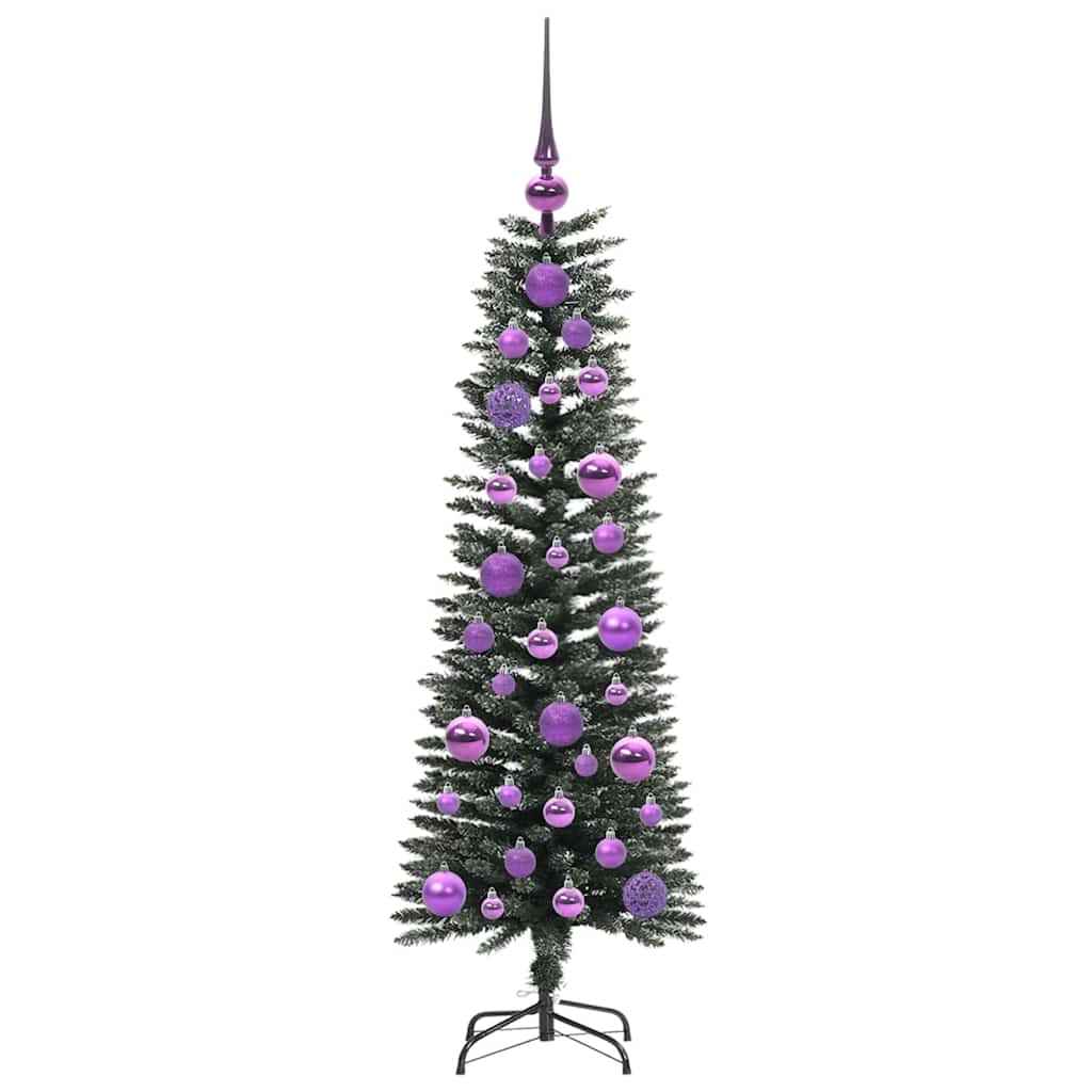 Konstgjord julgran Grön 120 cm PVC och Plast och Stål