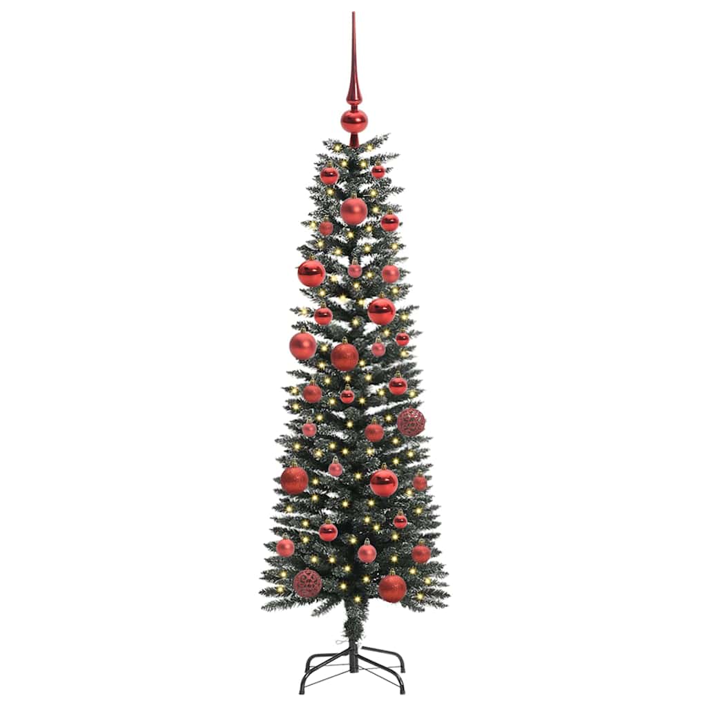 Konstgjord julgran Grön 150 cm PVC och Plast och Stål