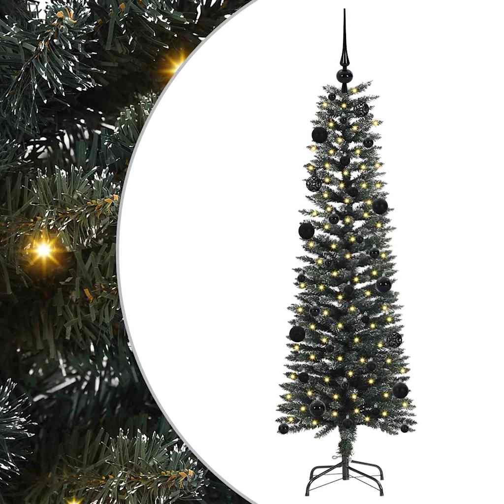 Konstgjord julgran Grön 150 cm PVC och Plast och Stål
