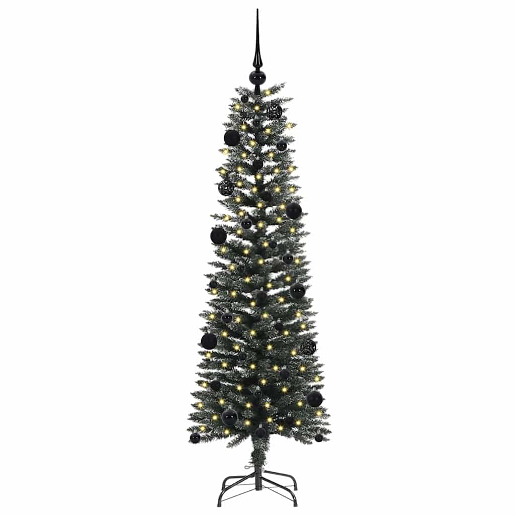 Konstgjord julgran Grön 150 cm PVC och Plast och Stål
