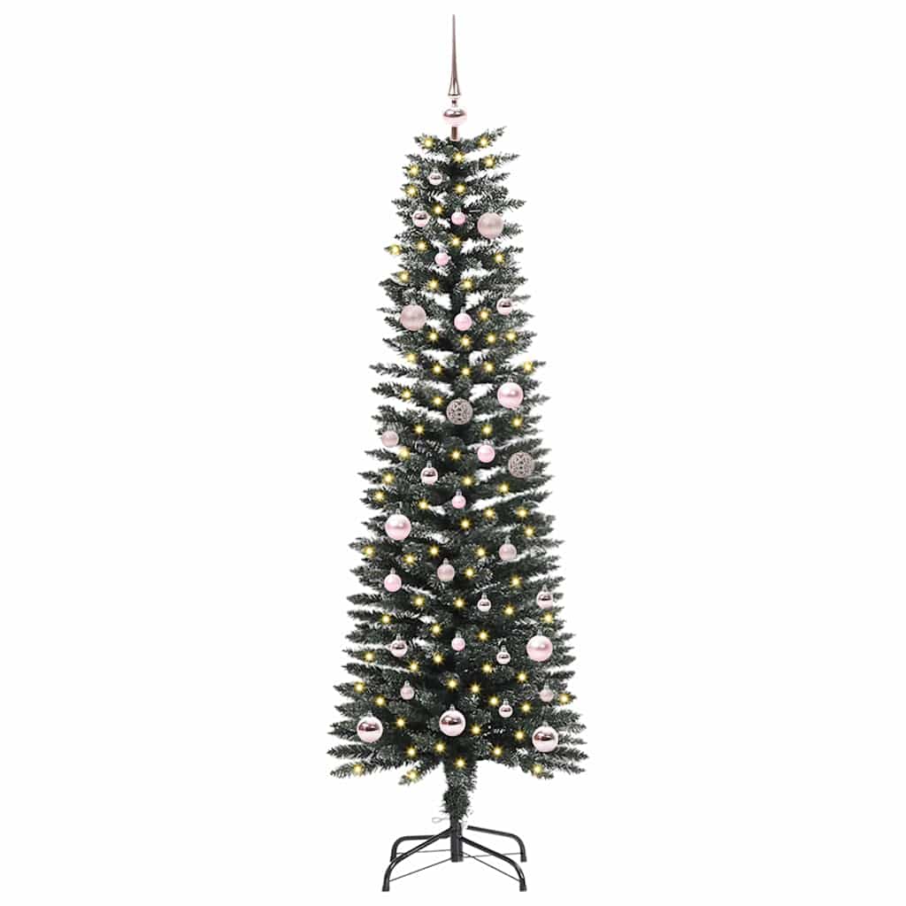 Konstgjord julgran Grön 150 cm PVC och Plast och Stål