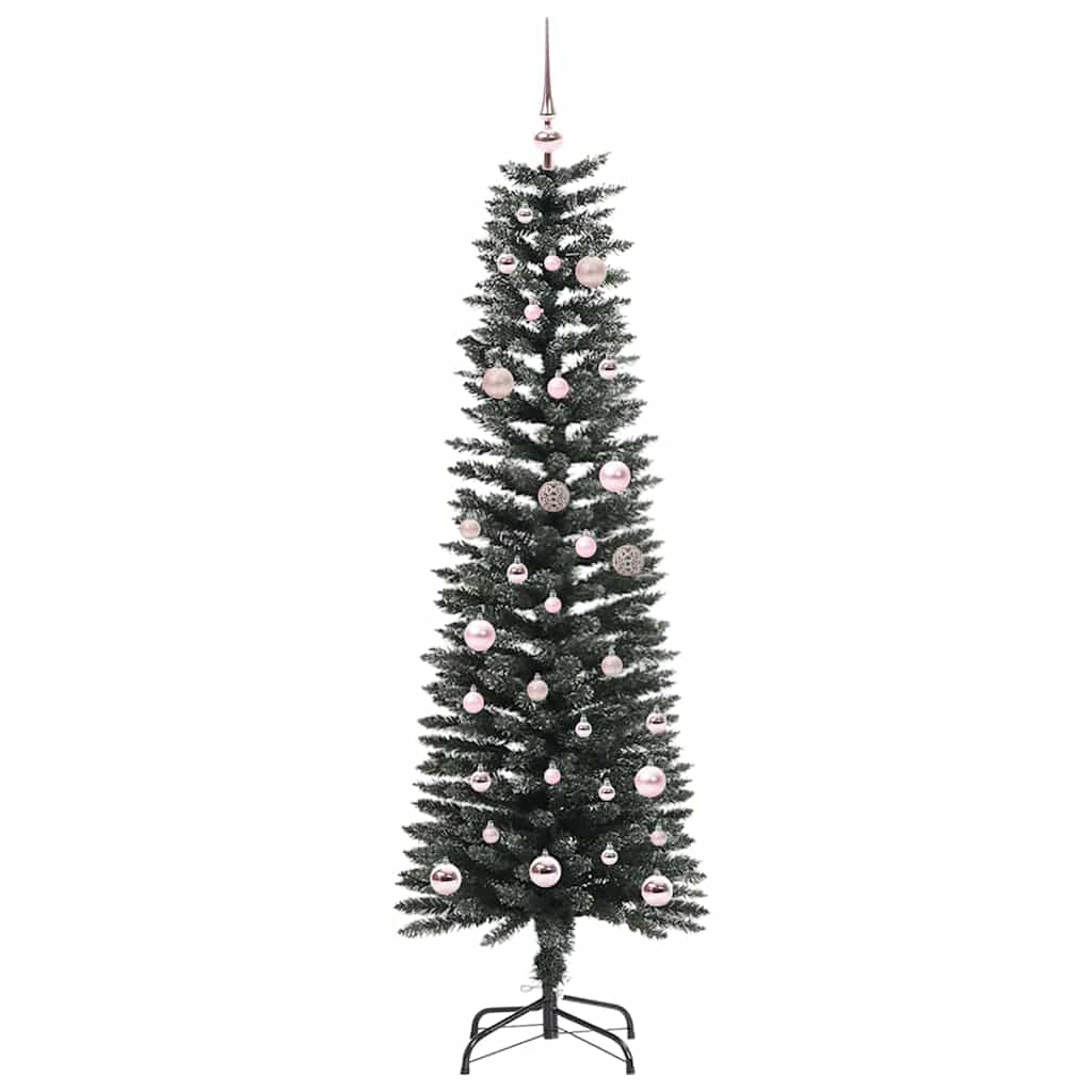 Konstgjord julgran Grön 150 cm PVC och Plast och Stål