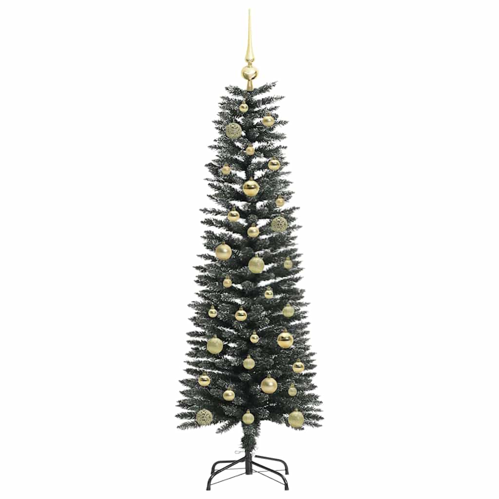Konstgjord julgran Grön 150 cm PVC och Plast och Stål