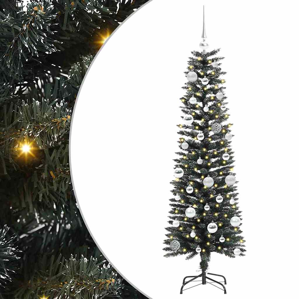 Konstgjord julgran Grön 150 cm PVC och Plast och Stål