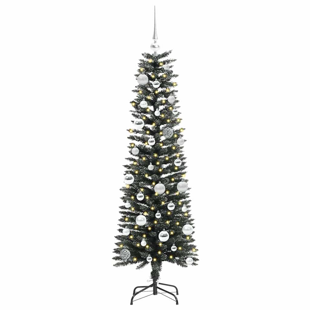 Konstgjord julgran Grön 150 cm PVC och Plast och Stål