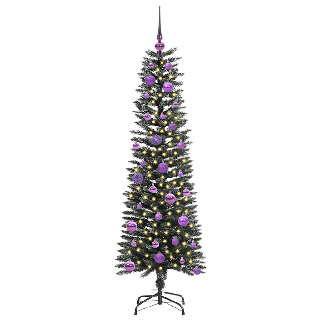 Konstgjord julgran Grön 150 cm PVC och Plast och Stål