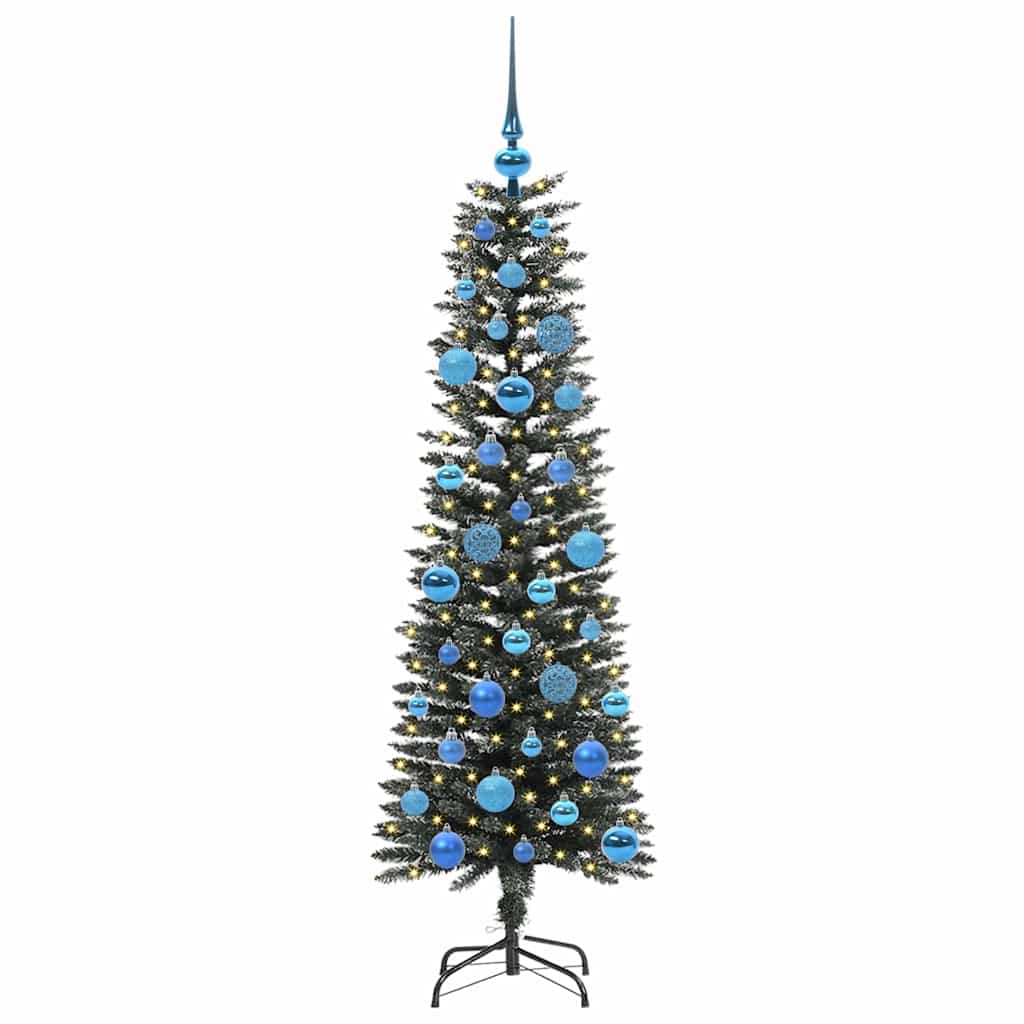Konstgjord julgran Grön 150 cm PVC och Plast och Stål