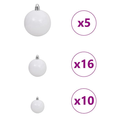 Konstgjord julgran Grön 180 cm PVC och Plast och Stål