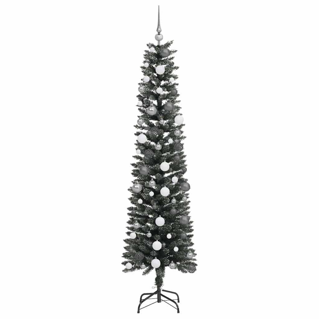 Konstgjord julgran Grön 210 cm PVC och Plast och Stål