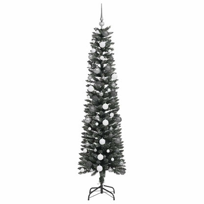 Konstgjord julgran Grön 210 cm PVC och Plast och Stål