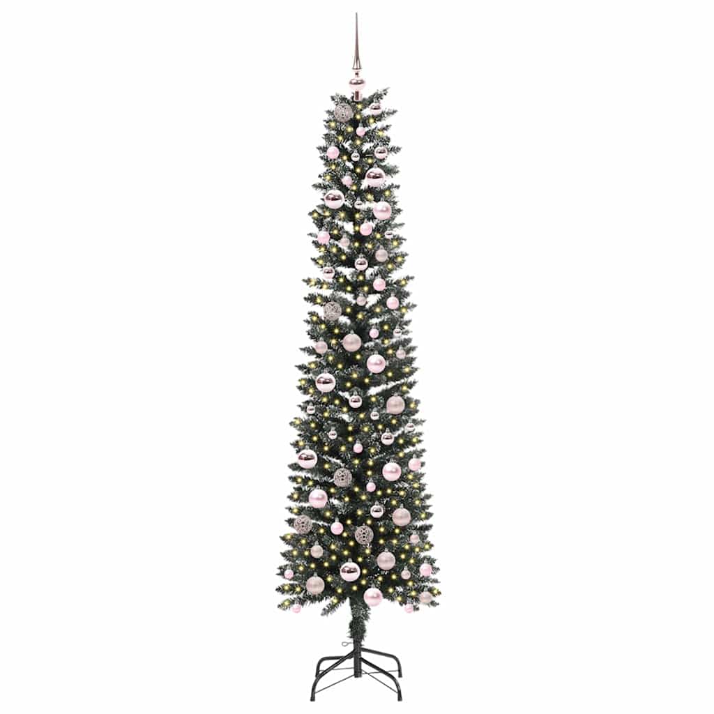 Konstgjord julgran Grön 210 cm PVC och Plast och Stål
