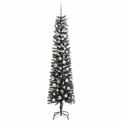 Konstgjord julgran Grön 210 cm PVC och Plast och Stål