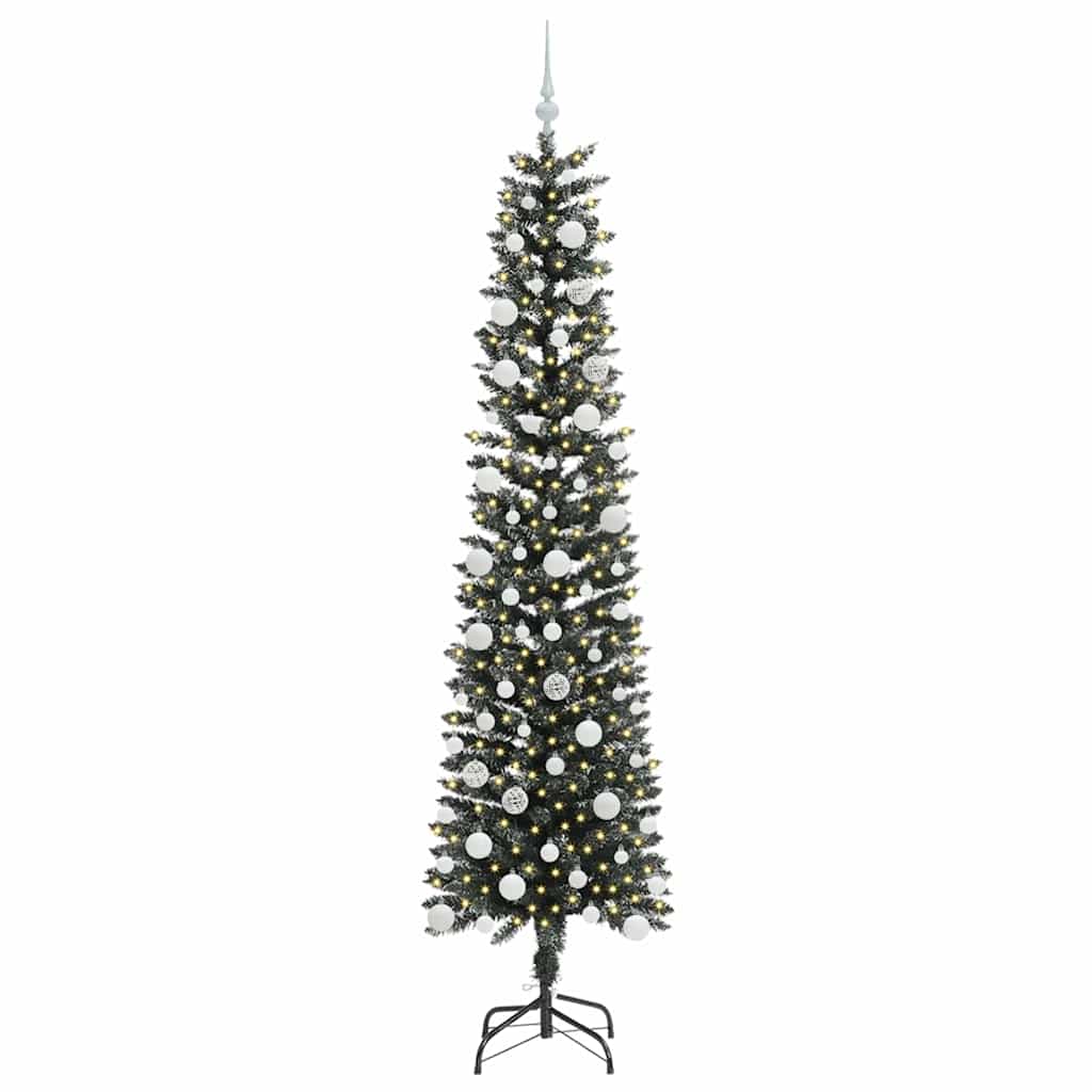 Konstgjord julgran Grön 210 cm PVC och Plast och Stål