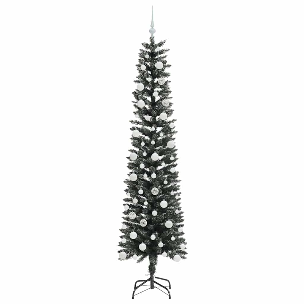 Konstgjord julgran Grön 210 cm PVC och Plast och Stål