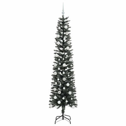 Konstgjord julgran Grön 210 cm PVC och Plast och Stål