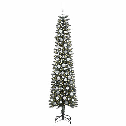 Konstgjord julgran Grön 210 cm PVC och Plast och Stål