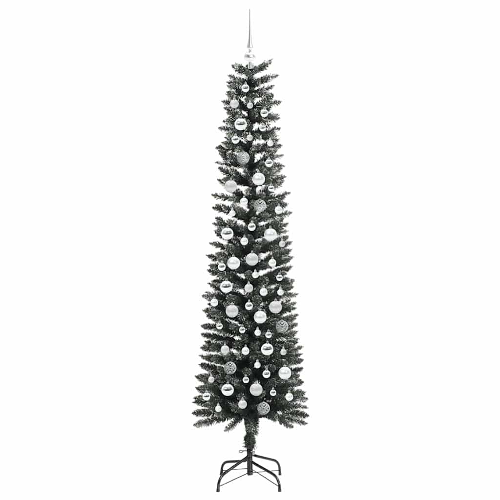 Konstgjord julgran Grön 210 cm PVC och Plast och Stål