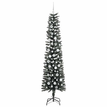 Konstgjord julgran Grön 210 cm PVC och Plast och Stål