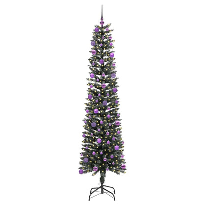 Konstgjord julgran Grön 210 cm PVC och Plast och Stål