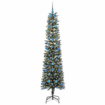 Konstgjord julgran Grön 210 cm PVC och Plast och Stål