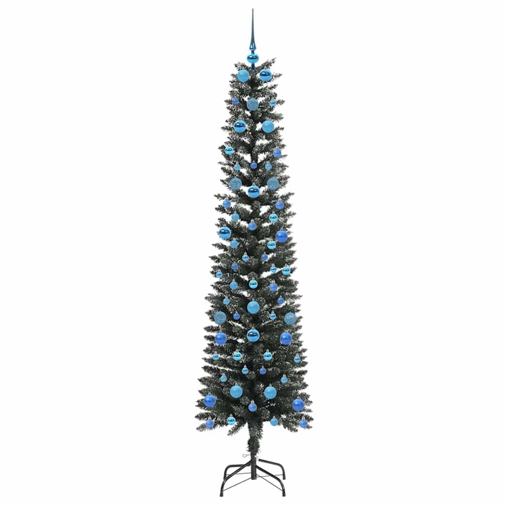 Konstgjord julgran Grön 210 cm PVC och Plast och Stål