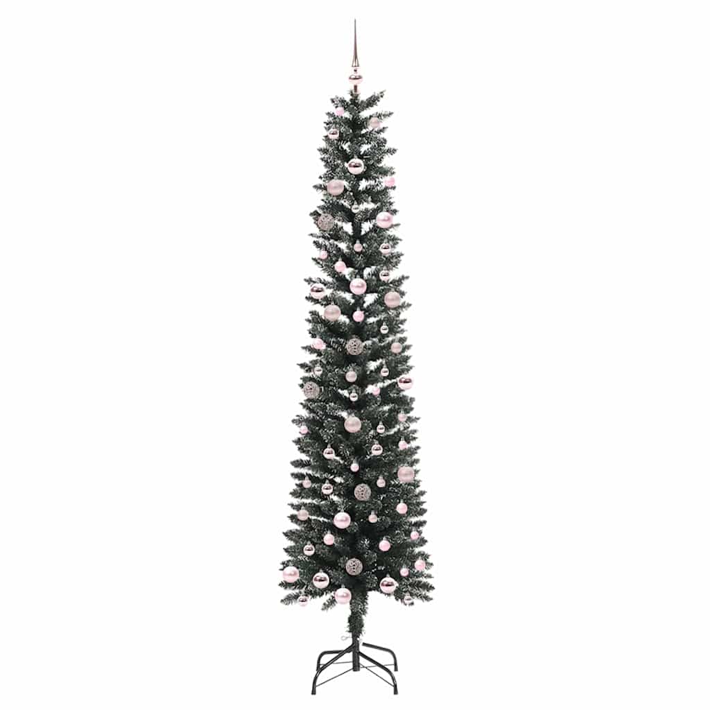 Konstgjord julgran Grön 240 cm PVC och Plast och Stål