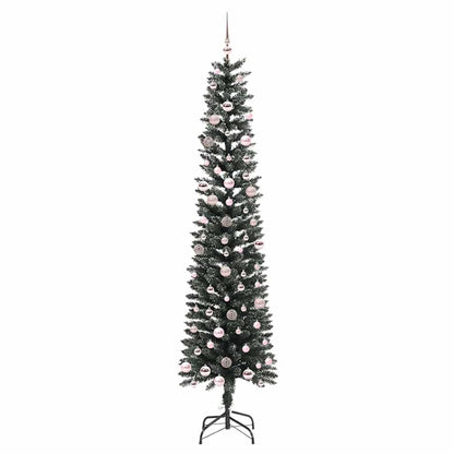 Konstgjord julgran Grön 240 cm PVC och Plast och Stål