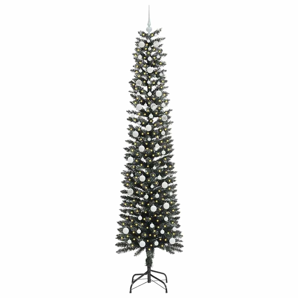 Konstgjord julgran Grön 240 cm PVC och Plast och Stål
