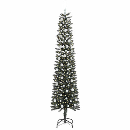 Konstgjord julgran Grön 240 cm PVC och Plast och Stål