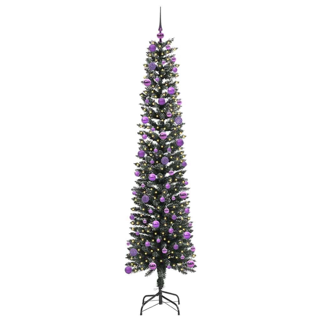 Konstgjord julgran Grön 240 cm PVC och Plast och Stål
