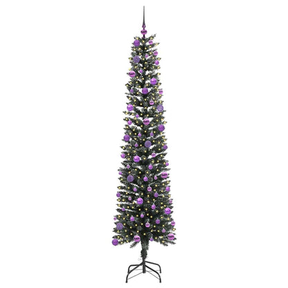Konstgjord julgran Grön 240 cm PVC och Plast och Stål