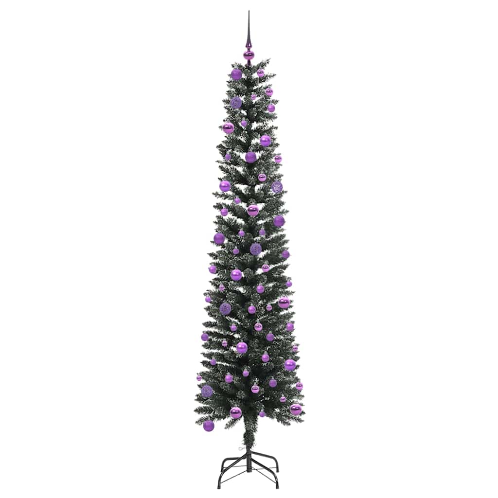 Konstgjord julgran Grön 240 cm PVC och Plast och Stål
