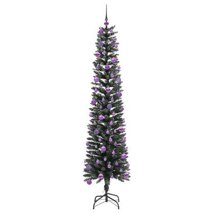 Konstgjord julgran Grön 240 cm PVC och Plast och Stål