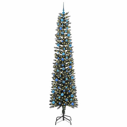 Konstgjord julgran Grön 240 cm PVC och Plast och Stål