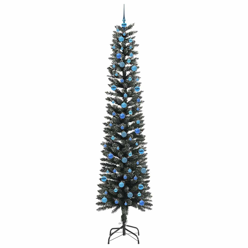 Konstgjord julgran Grön 240 cm PVC och Plast och Stål