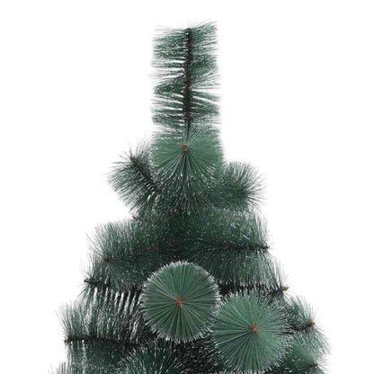 Konstgjord förbelyst julgran med bollsats Grön 150 cm PET