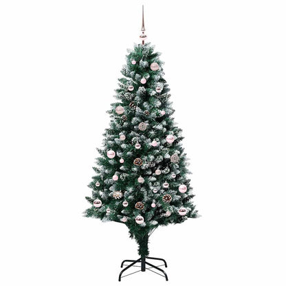 Konstgjord julgran Grön 150 cm PVC och Stål och Plast