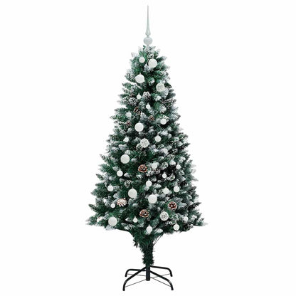 Konstgjord julgran Grön 150 cm PVC och Stål och Plast