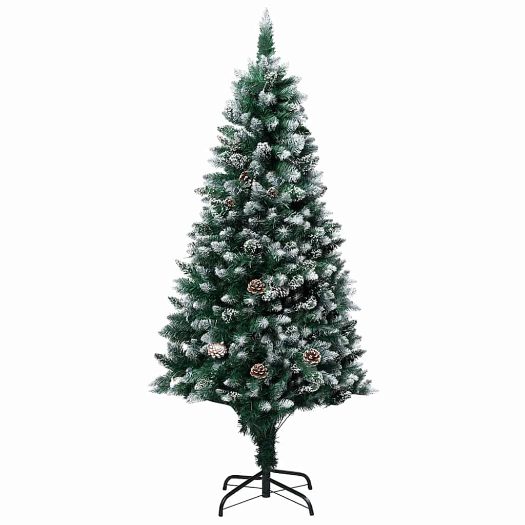 Konstgjord julgran Grön 150 cm PVC och Stål och Plast