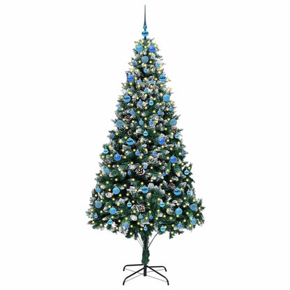 Konstgjord julgran Grön 210 cm PVC och Stål och Plast