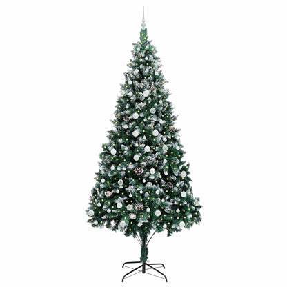 Konstgjord julgran Grön 240 cm PVC och Stål och Plast
