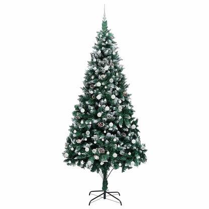 Konstgjord julgran Grön 240 cm PVC och Stål och Plast